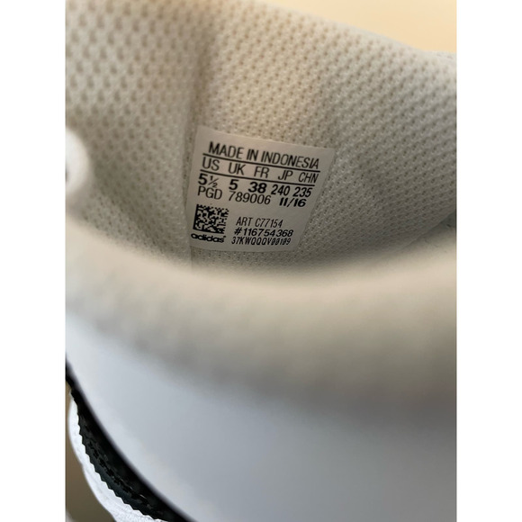 ADIDAS Originals Superstar J Boys 5.5 White/Black Gold Sneakers - Picture 11 of 13